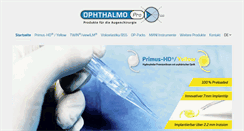 Desktop Screenshot of ophthalmo-pro.de