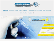 Tablet Screenshot of ophthalmo-pro.de